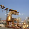 New design polished large stainless steel Chinese dragon sculpture